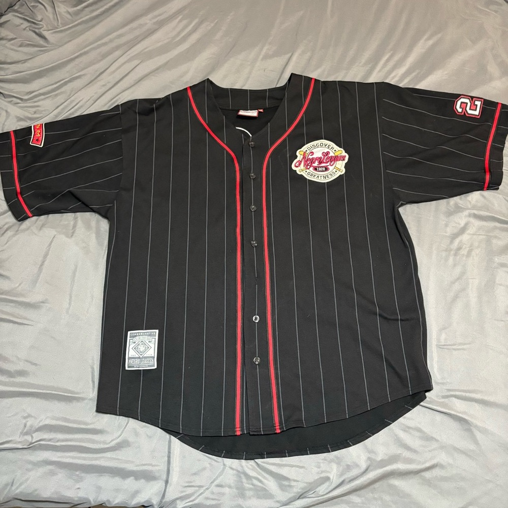 Negro League Baseball‎ Jersey Mens  15 Team Decals Plus Decals On Sleeves/Front